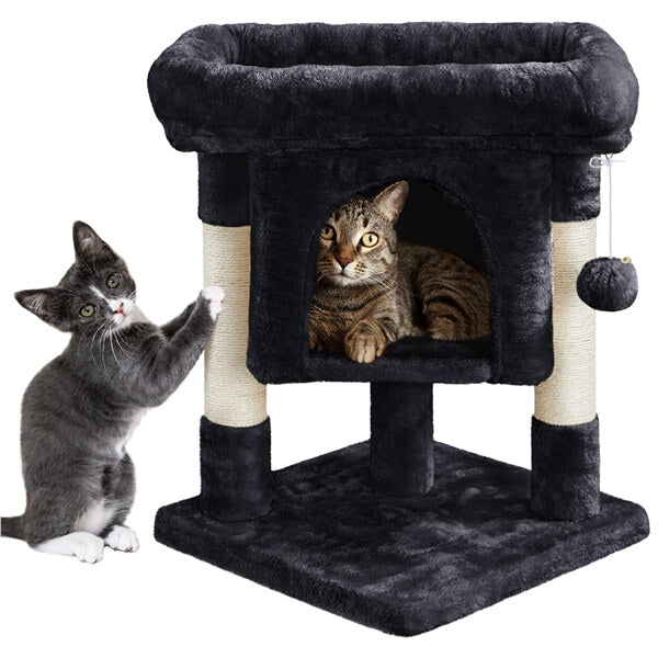 23.5in 2-Level Cat Tree Condo with Wide Perch
