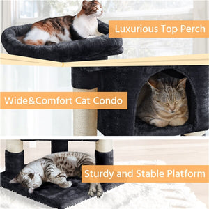23.5in 2-Level Cat Tree Condo with Wide Perch