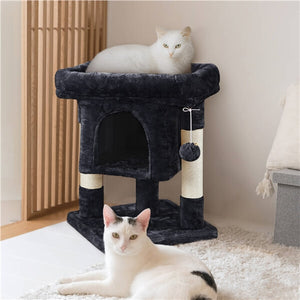 23.5in 2-Level Cat Tree Condo with Wide Perch