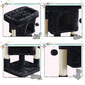 23.5in 2-Level Cat Tree Condo with Wide Perch