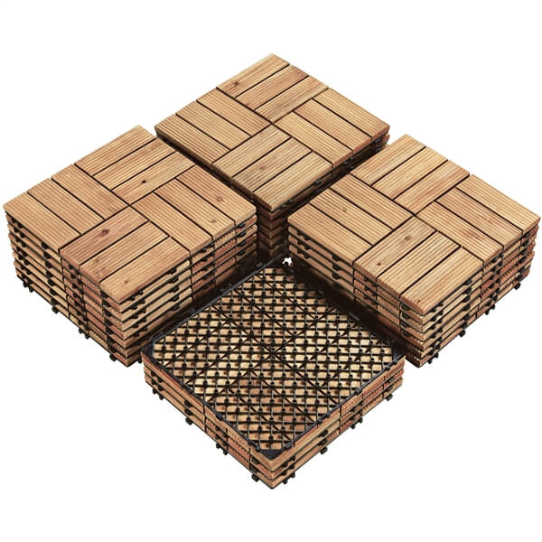 27PCS Fir Wood Flooring Tiles