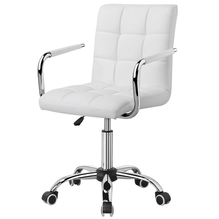 Office Desk Chairs with Wheels/Armrests Adjustable Seat Height 48-62cm
