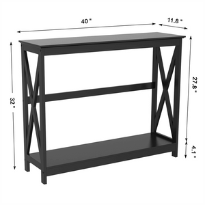 2-Tier X-Design Console Table