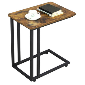 Chair Side Table with Wheels
