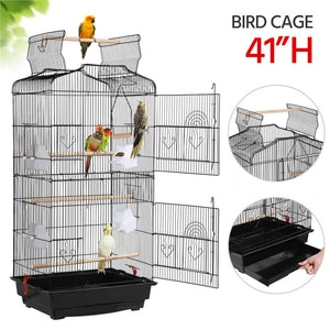 Portable Hanging Medium Flight Bird Cage 41-inch