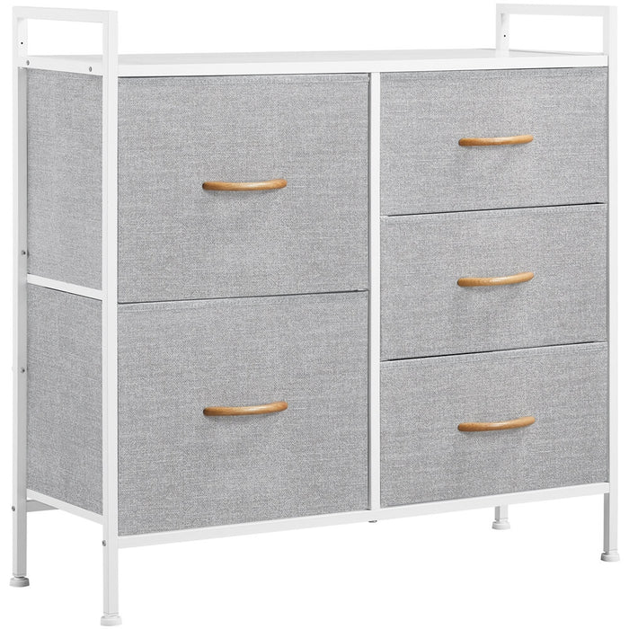 Fabric Dresser with 5 Drawers
